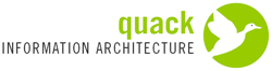 Quack Information Architecture Logo